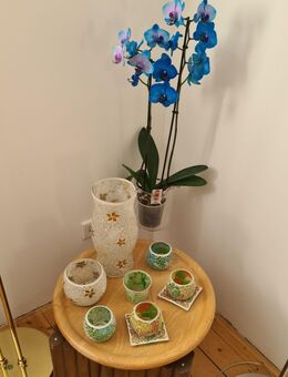 Teelicht Mosaik Windlichter 7 Stk Untersetzer 2 Stück mehrfarbig Rossmann 9-tlg. - Essen