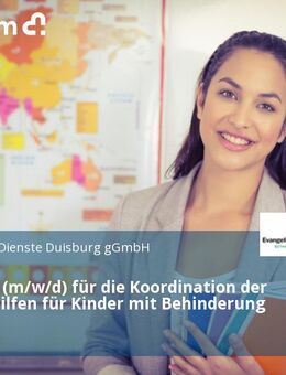 Fachkraft (m/w/d) für die Koordination der Offenen Hilfen für Kinder mit Behinderung in Teilzeit - Duisburg