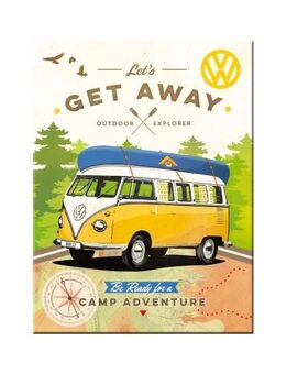 Schöner VW Magnet Bulli Let's Get Kühlschrankmagnet Deko Dekoration - Berlin