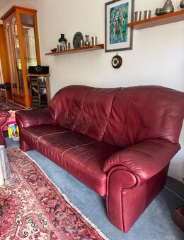 Leder Sofa Set – 3-Sitzer + 2-Sitzer + 1 Sessel - Rosbach (Höhe)