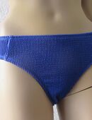 NEU mit ETIKETTEN * Sexy * Ripp- Struktur- Optik * Bikini * Höschen * Bade- Slip "MANGUUN" Gr. 36- 38/ S * mittel - kobalt - königs- royal- blau * in 88499