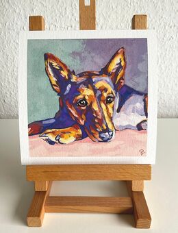 Direkt von Künstlerin: FineArt Print "Der liegende Hund" - Obrigheim (Pfalz)