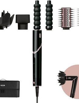 Shark Multihaarstyler FlexStyle 5-in-1 Haarstyler und -trockner - Schwarz HD446EU, Mit einer Drehung vom leistungsstarken Haartrockner zum Styler