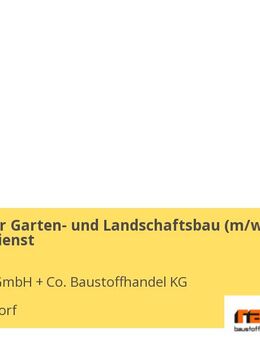 Fachberater Garten- und Landschaftsbau (m/w/d) im Außendienst - Nordendorf
