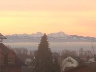 Charmante Doppelhaushälfte in Bodolz mit Blütengarten und großer Terrasse, Balkon und mit Teilsee-/Bergsicht - Bodolz