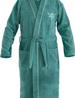 Chiemsee Bademantel Chiemsee Bademantel Venice für Damen und Herren, ideal für Sauna & Spa, Langform, Baumwolle, Kimono-Kragen, Gürtel, Logostickerei auf der Brust