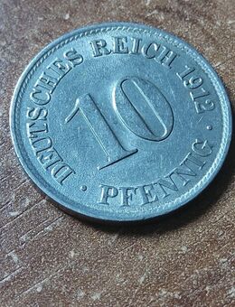 Münzen Deutsches Kaiserreich 10 Pfennig 1912 D - Cottbus