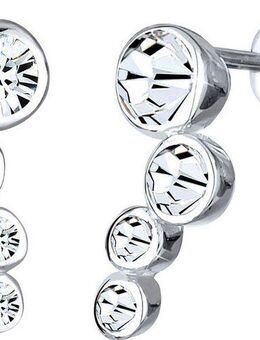 Elli Paar Ohrstecker Schmuck Geschenk Silber 925 Ohrringe, mit Glasstein