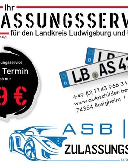 KFZ Zulassungsdienst / Zulassungsservice für Bietigheim-Bissingen - Bietigheim-Bissingen