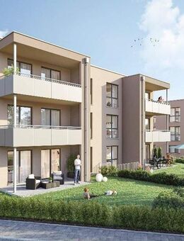 *TOPLAGE* Energieeffiziente 3 Zimmer-Wohnung, Einbauküche, Terrasse mit Garten, Aufzug, Keller, Garage, ab 01.01.26 nutzbar! - Haßfurt