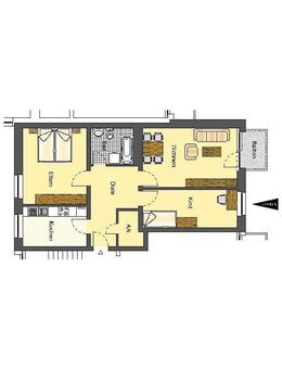 Platz für die ganze Familie ! Helle-Zimmer-Wohnung mit Balkon - Lippstadt