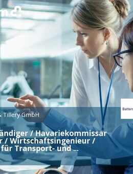 Sachverständiger / Havariekommissar (Logistiker / Wirtschaftsingenieur / Nautiker) für Transport- und Warenschäden (m/w/d) - Hamburg