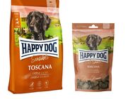 Happy Dog Kombi-Paket: Supreme Sensible 10 / 12,5 kg + 5 x 100 g Soft Snack - Sensible Toscana 12,5 kg + Toscana 5 x 100 g