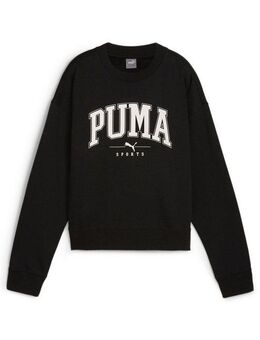 PUMA Sweatshirt SQUAD CREW FL im sportlichen Stil, mit Print-Applikation, aus Baumwollmischung