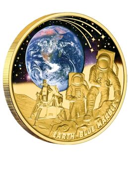 Goldmünze Earth Blue Marble 50. Jubiläum 1 Unze 2022 PP - Dessau-Roßlau