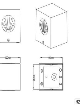 Reality Leuchten LED Außen-Wandleuchte Cordoba, LED fest integriert, Warmweiß, Schwarz matt, Up and down Beleuchtung, IP44, warmweiß 3000 Kelvin