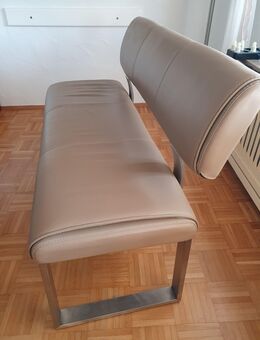 Echt-Leder Sitzbank + 2 Echt-Leder Schwingstühle von MONDO - Schwalbach (Taunus)