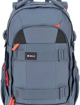 LÄSSIG Schulrucksack Origin Bold, blue, aus recyceltem Material