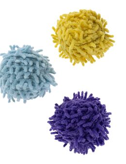 TIAKI Pompom Ball-Set mit Katzenminze - 3 Stück