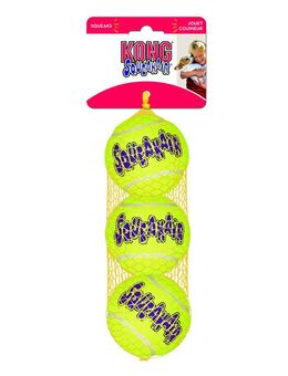 KONG SqueakAir Balls - 3 Stück, Größe S: Ø 5 cm