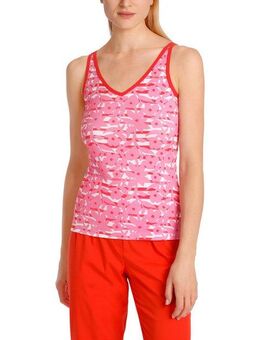 Marc Cain Shirttop "Collection Summer Flash" Premium Damenmode Schmales Top mit tonigem Overprint