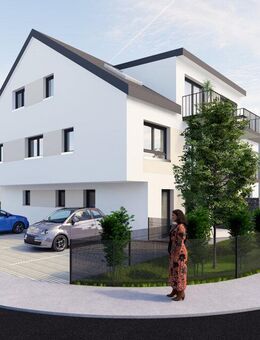 NEUBAU: Moderne 3-Zimmerwohnung mit eigenem Garten in sehr guter Lage von Linkenheim-Hoch. - Linkenheim-Hochstetten