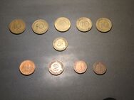 10 Geldmünzen/Deutschland/ 1-10 Pfennig/Konvolut - Wolfsburg