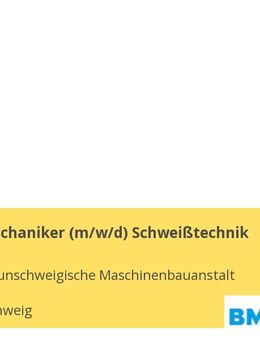 Anlagenmechaniker (m/w/d) Schweißtechnik - Braunschweig