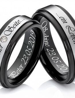 Markante Wolframringe mit Zirkonia W120 - Aholming