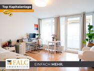 Spektakuläre Aussichten - Erstklassiges 1-Zimmer-Apartment im 13. OG - München