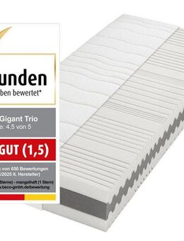 Komfortschaummatratze Matratze Gigant Trio KS, Luxusmatratzenhöhe, in diversen Größen, Beco, 30 cm hoch, Boxspringfeeling durch Luxushöhe!