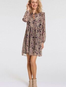 BOSS ORANGE Blusenkleid Direnna Premium Damenmode mit Volant & Rüschen, Print, Georgette