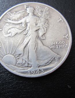 Original SILVER HALF DOLLAR, 1943, WALKING LIBERTY - Horgen