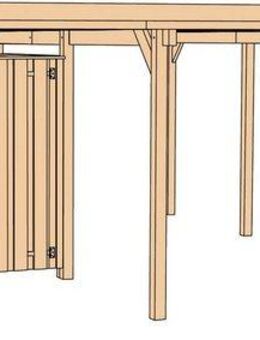 weka Einzelcarport 607 Gr.1, BxT: 512x433 cm, 215 cm Einfahrtshöhe, inkl. Geräteraum