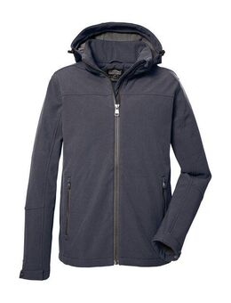 Killtec Softshelljacke Herren Softshelljacke Wasserabweisende Softshelljacke mit Fleece, abnehmbarer Kapuze