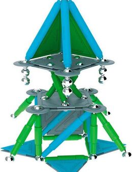 Happy People Supermag Magnet Stix Magnetspielbausteine, (Packung, 100 St), Made in Europe