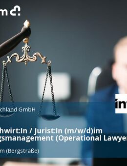 Rechtsfachwirt:In / Jurist:In (m/w/d)im Forderungsmanagement (Operational Lawyer) - Heppenheim (Bergstraße)