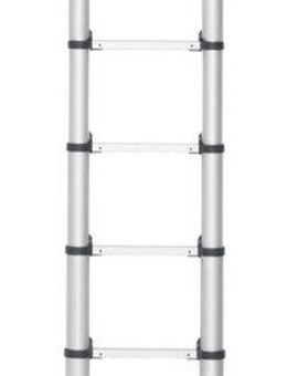 Hailo Teleskopleiter FlexLine, Alu-Sicherheits-Teleskopleiter 13 Sprossen