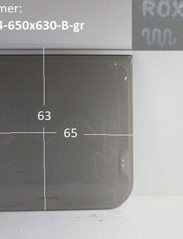 Wohnwagenfenster Roxite 04 D398 ca B65 x H63 BADFENSTER (Lagerware -> Neue Ware mit Lagerspuren) Fendt / Tabbert - grau - Schotten Zentrum