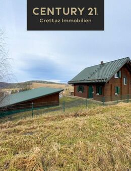 Modernes Blockhaus mit großer Halle - Die perfekte Jagdhütte - Meura