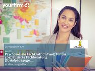 Psychosoziale Fachkraft (m/w/d) für die spezialisierte Fachberatung (Sozialpädagoge, Diplom/Bachelor/Master Soziale Arbeit o. ä.) - Mönchengladbach