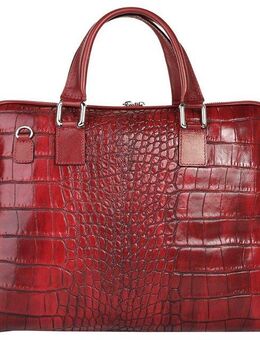 Samantha Look Aktentasche, echt Leder, Made in Italy