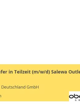 Fachverkäufer in Teilzeit (m/w/d) Salewa Outlet - Aschheim