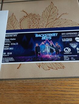 Verkaufe 1 Ticket Backstreet Boys Schladming 5.12.25 Golden Circle Fanticket Skiopening - Lößnitz