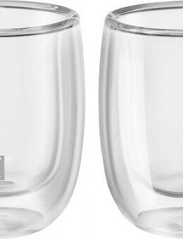 Zwilling Espressoglas Gläser-Set Sorrento, 2er Set, Borosilikatglas, doppelwandig, Fassungsvermögen je Glas ca. 80 ml