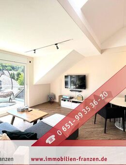 Kenn: aufwändig sanierte, moderne und helle Dachgeschosswohnung mit Balkon - ideal für Paare ! - Kenn