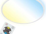Briloner Leuchten LED Panel 7080016 SLIM, CCT - über Fernbedienung, LED fest integriert, Farbwechsler, Kaltweiß, Neutralweiß, Tageslichtweiß, Warmweiß, Deckenlampe, 42x2,9cm, Weiß, 22W, Wohnzimmer, Schlafzimmer, Küche