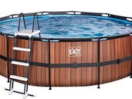 EXIT Framepool inkl. Sicherheitsleiter (Set, 3-tlg), ØxH: 450x122 cm, mit Sandfilteranlage