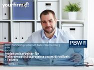 Projektmitarbeiter für Elektromobilitätsprojekte (w/m/d) Vollzeit / Teilzeit - Stuttgart