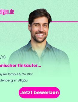 Technischer Einkäufer (m/w/d) - Lindenberg (Allgäu)